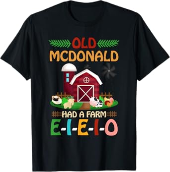 Nursery Rhymes for Kids and Toddler or Old McDonald T-Shirt