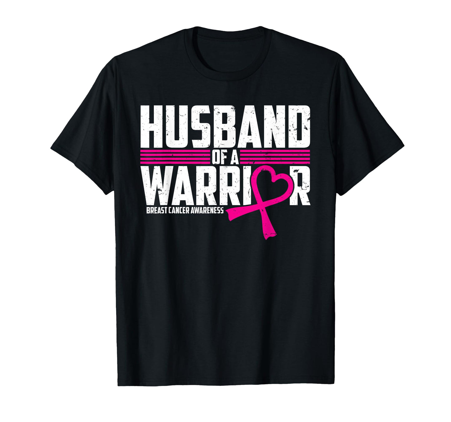 Breast Cancer Awareness Husband of Warrior Pink Tee T-Shirt