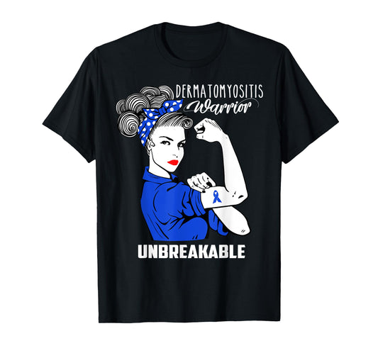 Dermatomyositis Warrior Unbreakable Shirt Awareness Gift T-Shirt