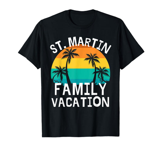 St. Martin Family Vacation Trip Men Women Kids Matching T-Shirt