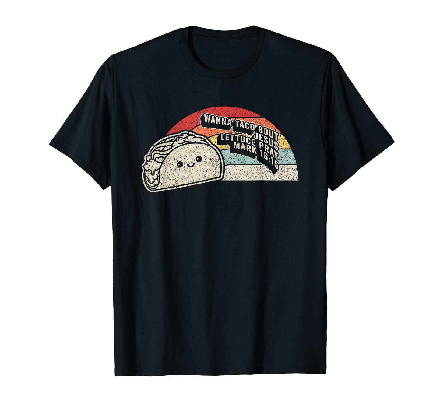 Christian Taco Retro Wanna Taco Bout Jesus Cinco de Mayo T-Shirt