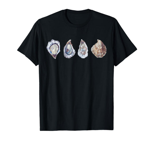 Oyster Seafood Shirt |Funny Oyster Pearl Seashell Girl Women T-Shirt