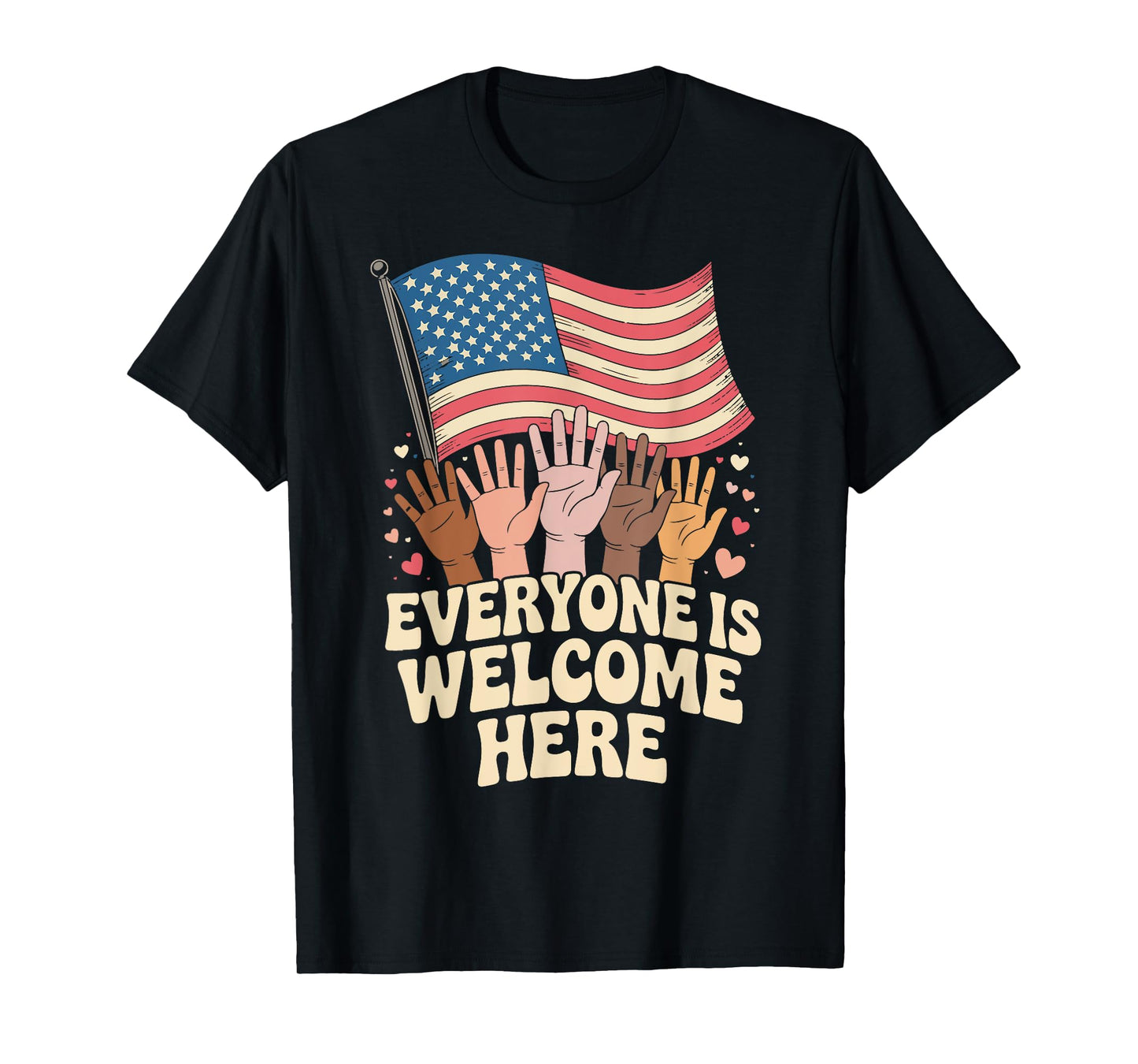 Everyone Is Welcome Here Idaho Teacher Equality Inclusion T-Shirt