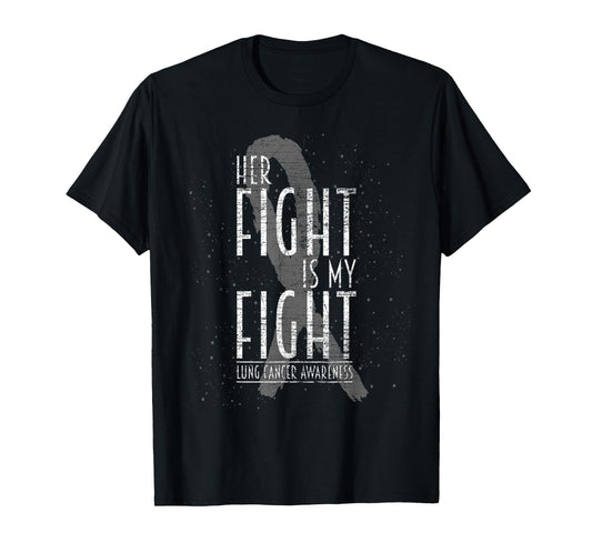 White Ribbon Women Support Lung Cancer Awareness T-Shirt