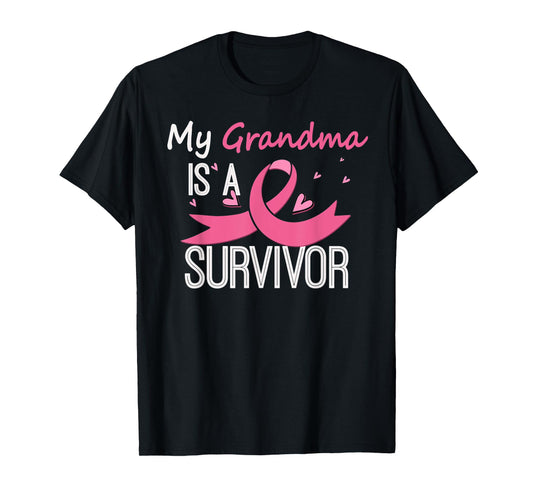 My Grandma Is A Survivor Breast Cancer Awareness T-Shirt