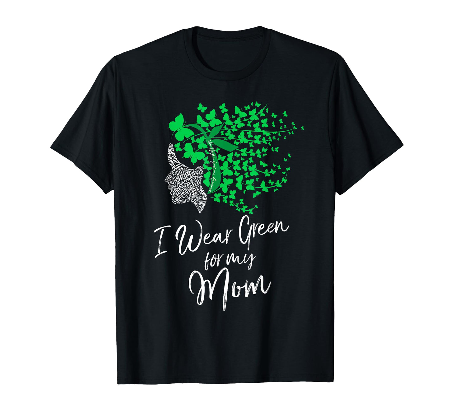 I Wear Green For My Mom Shirt Non-Hodgkin Lymphoma Awareness
