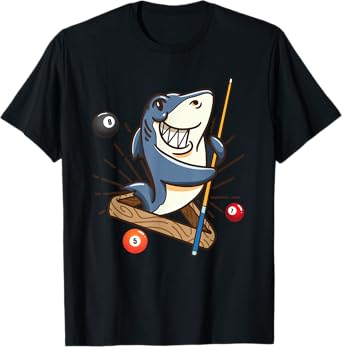 Billiard Shark Hustler Pool Shirts Girls Snooker Gifts T-Shirt