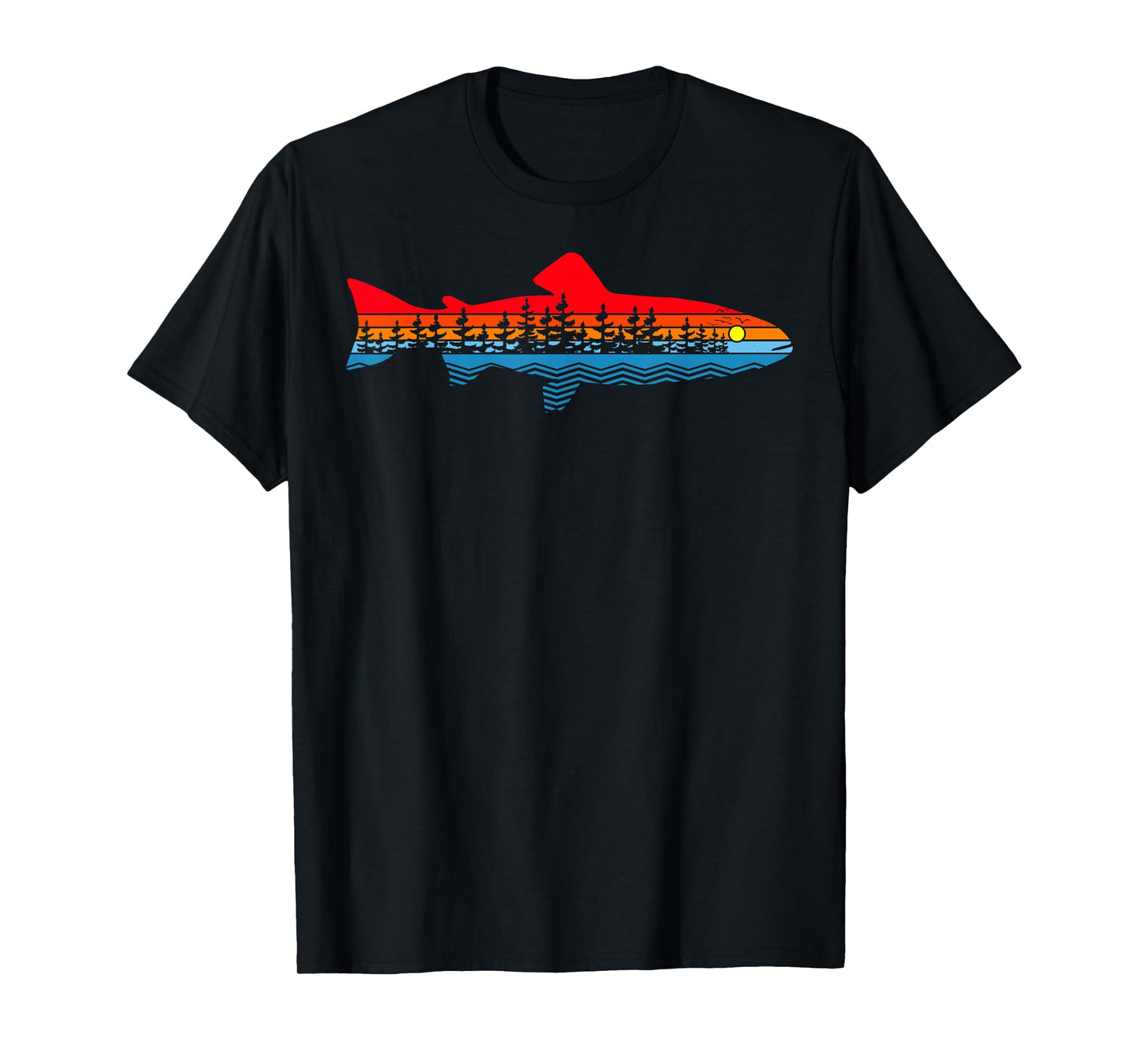 Vintage Nature Outdoor Fishing - Fisher Trout Fish T-Shirt