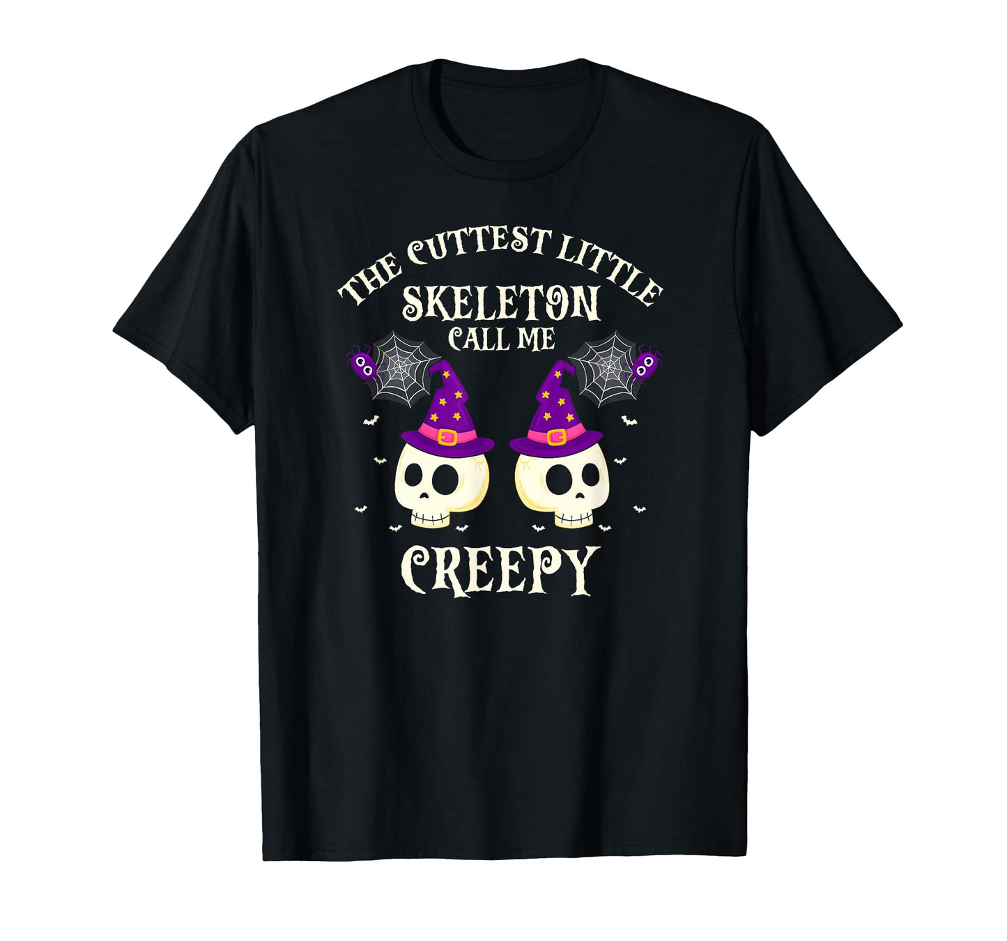 The Cutest Little Skeleton Creepy Halloween Humor T-Shirt