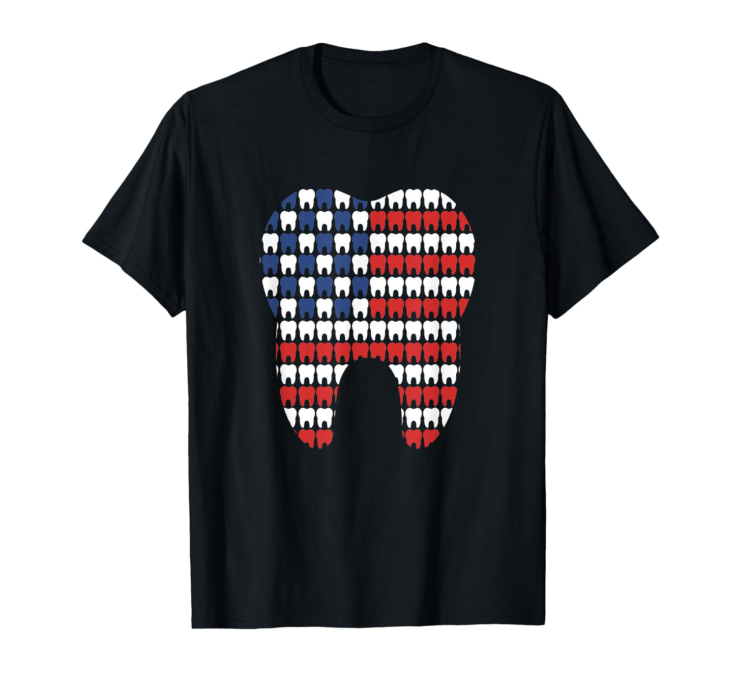 Patriotic Dentist American Flag Tooth 4th Of July Men Women T-Shirt