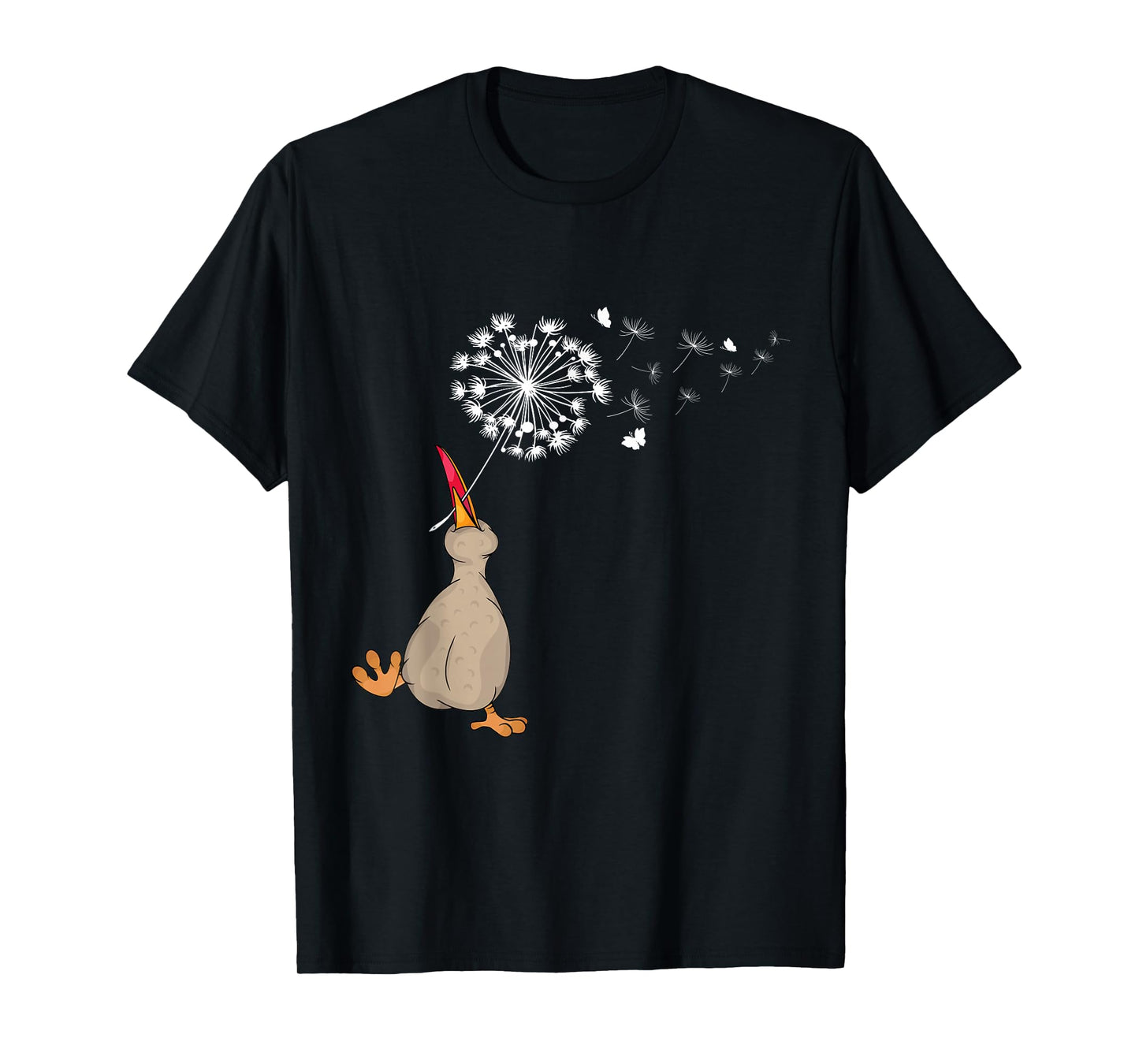Happy Kiwi Lover Kids Dandelion Nature Dancing Kiwi Bird T-Shirt