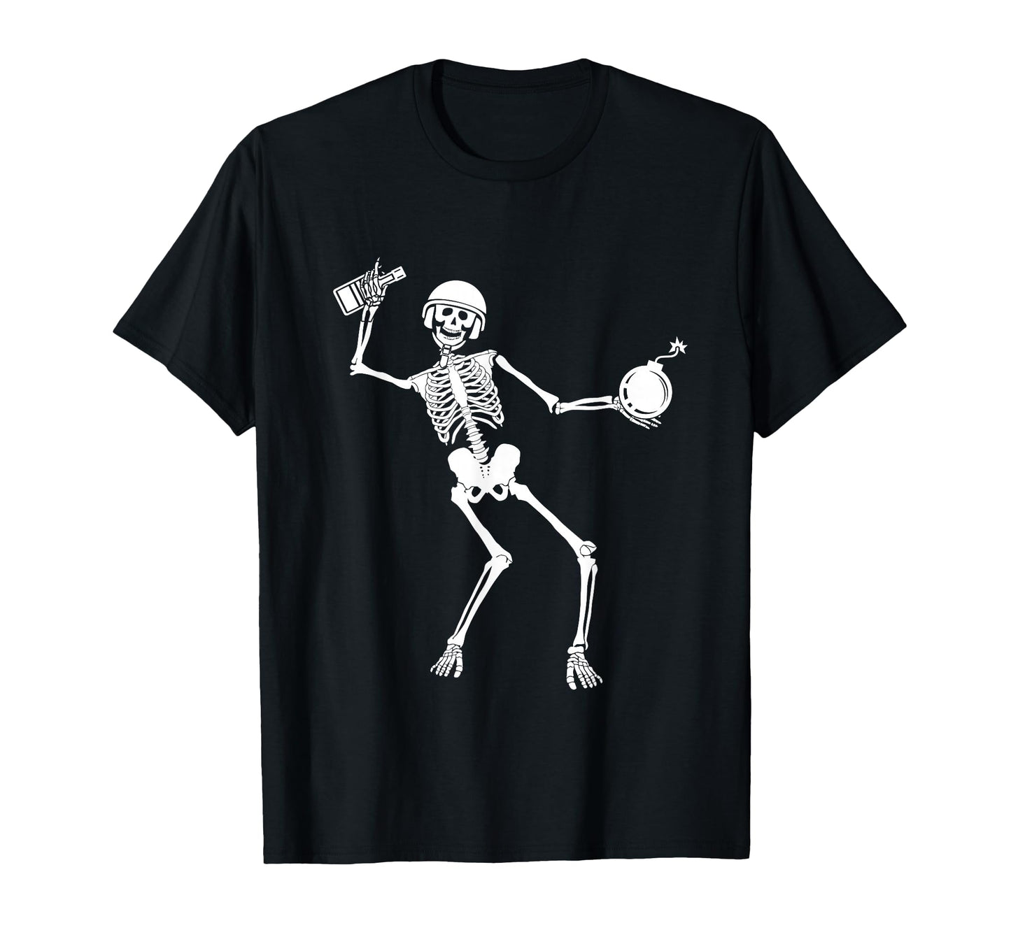 Skeleton EOD Tech Explosive Ordnance Disposal Halloween T-Shirt