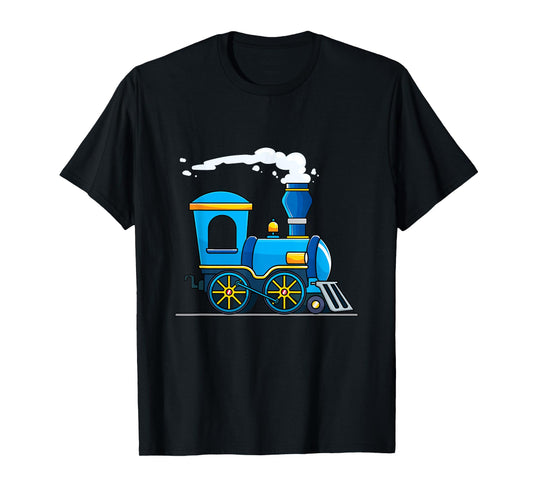 Birthday Choo Choo Blue Train Lovers Kids Boys Girls Toddler T-Shirt