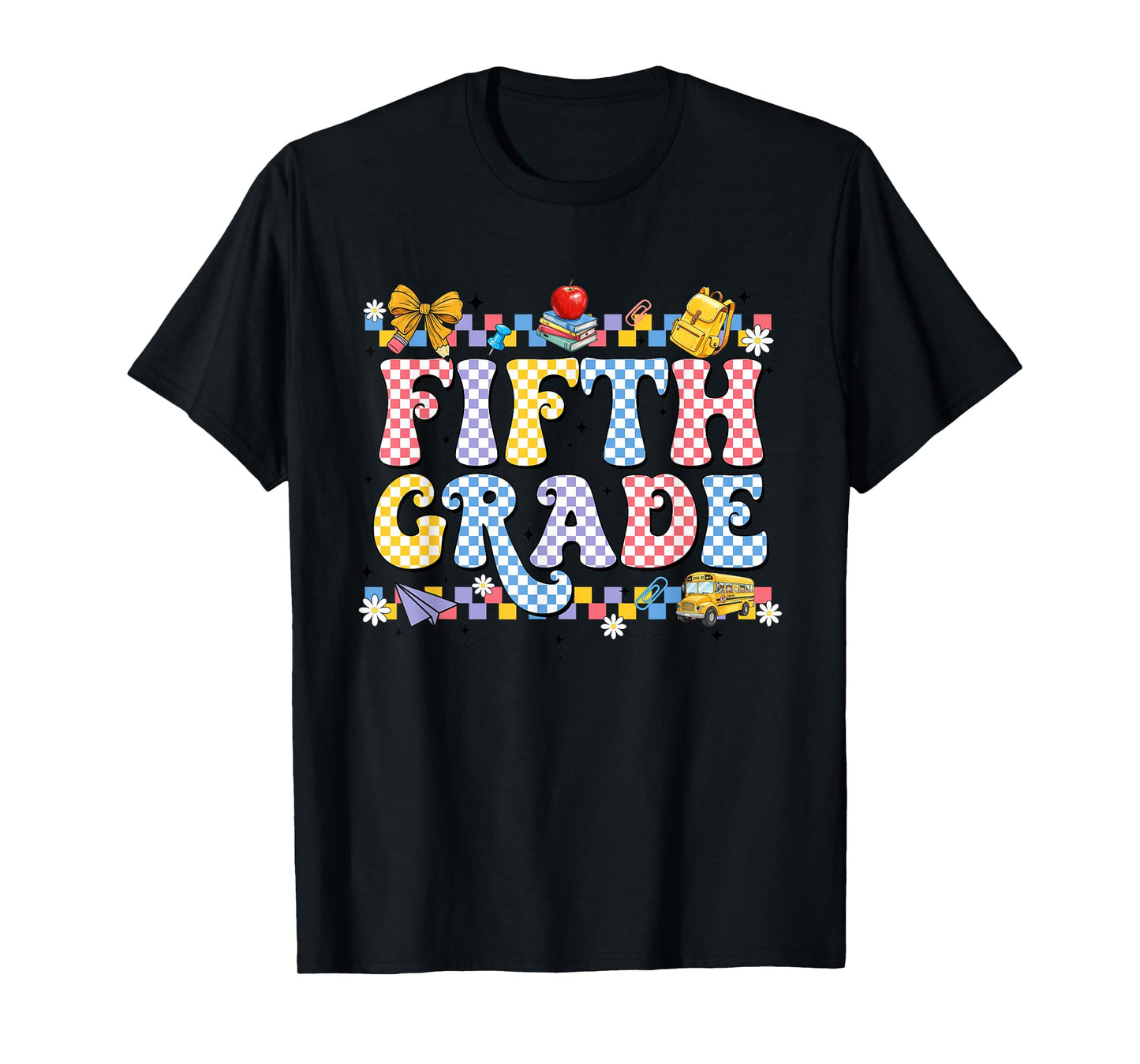Fifth Grade Coquette Bow Back To School First Day Of School T-Shirt