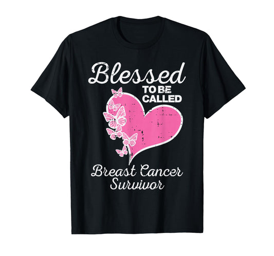 Blessed To Be Called Breast Cancer Survivor Awareness Women T-Shirt