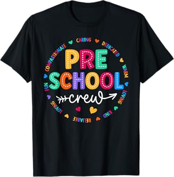 Preschool Crew Back To School Preschool Teacher Student T-Shirt