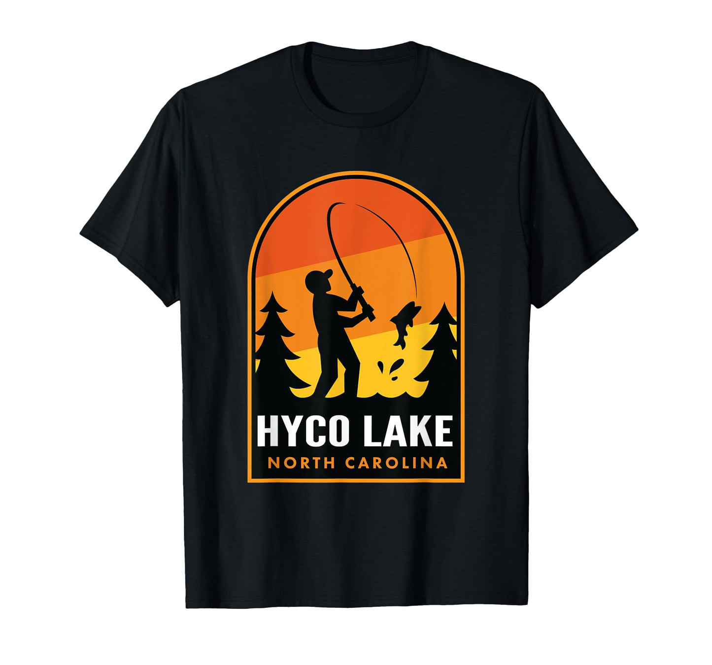 Hyco Lake North Carolina Fishing T-Shirt