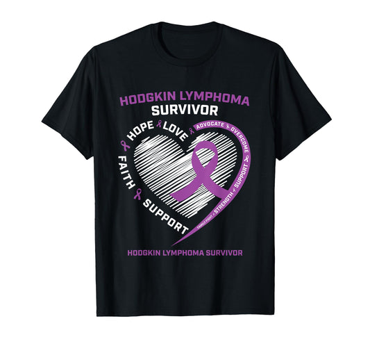 Cancer Survivor Shirts Tshirt Hodgkin's Lymphoma Survivor T-Shirt