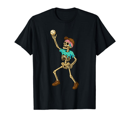 Baseball Lifestyle 101 Apparel Youth Ice Cream Drip Skeleton T-Shirt
