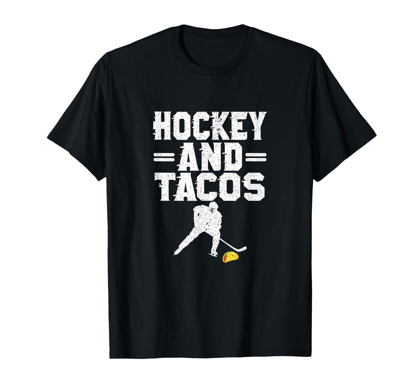 Hockey And Tacos Mexican Food Lover Hockey Player Outfit T-Shirt