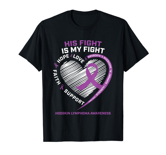 Men Dad Brother Son Grandson Hodgkins Lymphoma Awareness T-Shirt