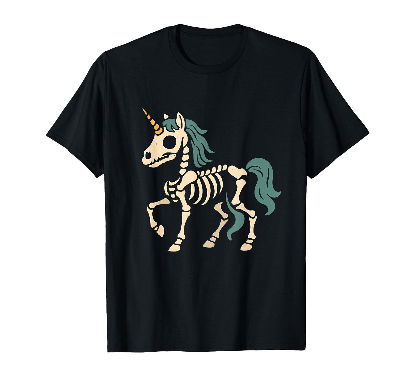 Unicorn Skeleton Fantasy T-Shirt