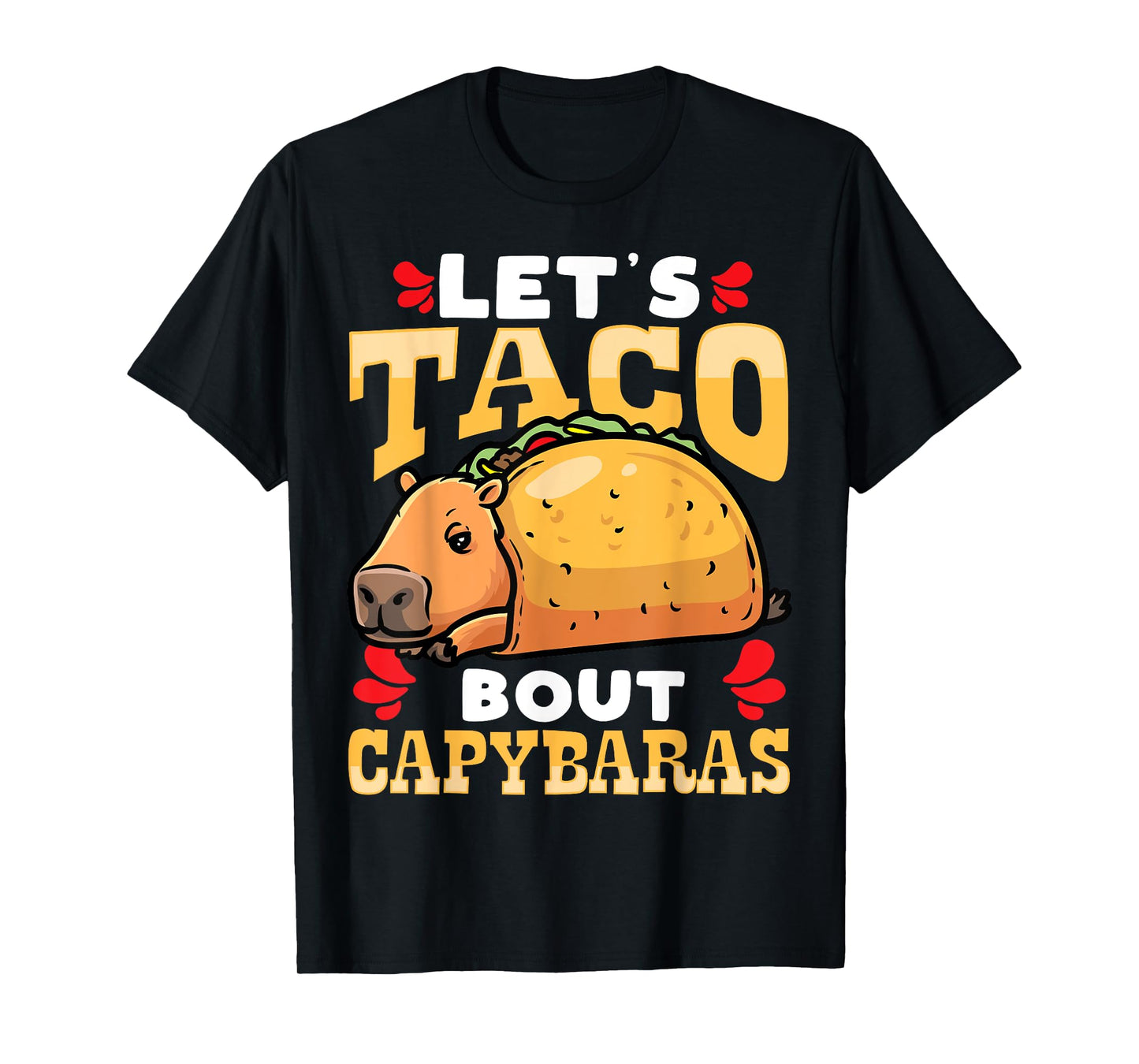 Capybara Cinco De Mayo Taco Giant Cavy Rodent T-Shirt