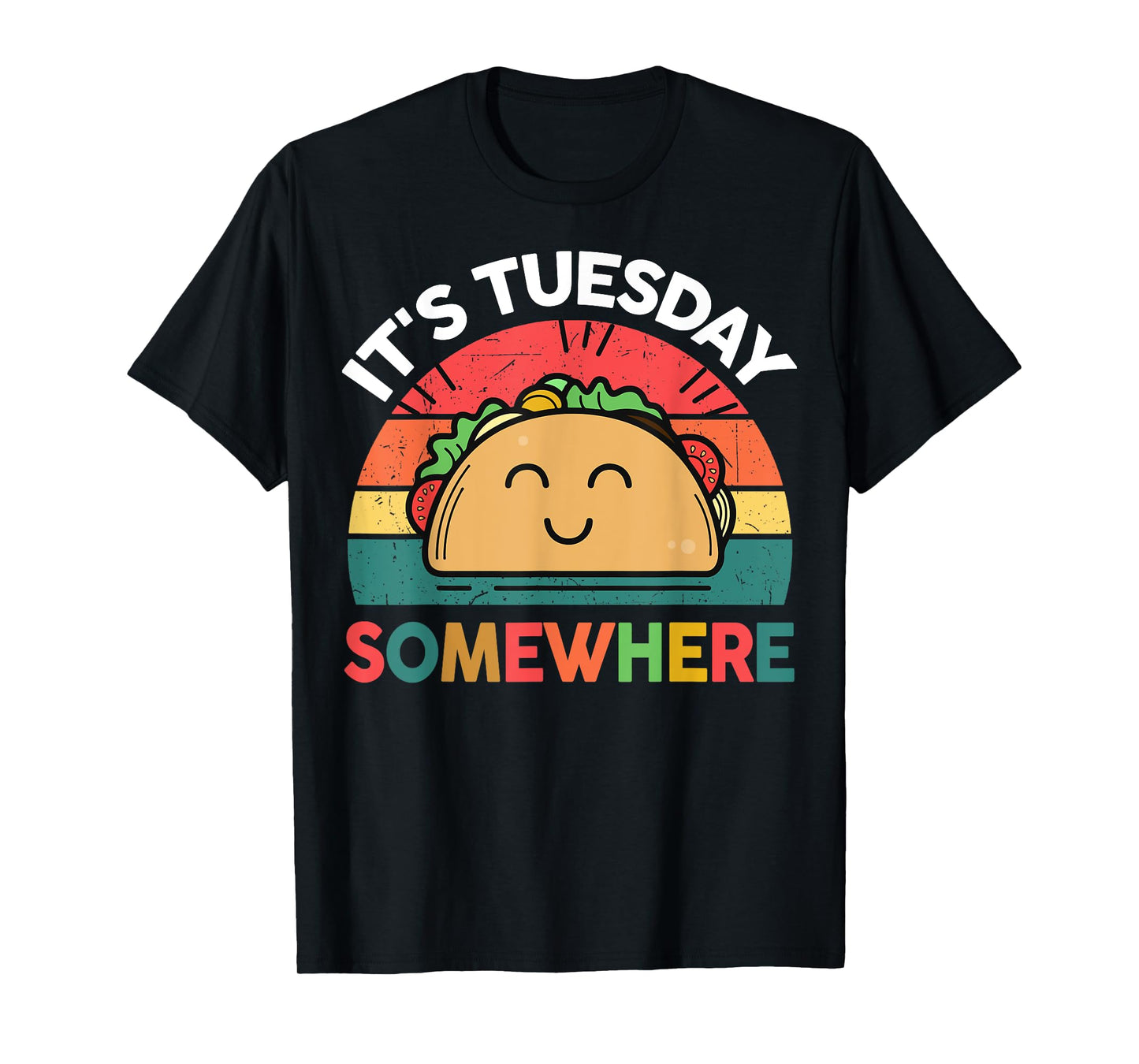 Taco-Shirt Its Tuesday Somewhere Cute Funny Kids Boy Toddler T-Shirt