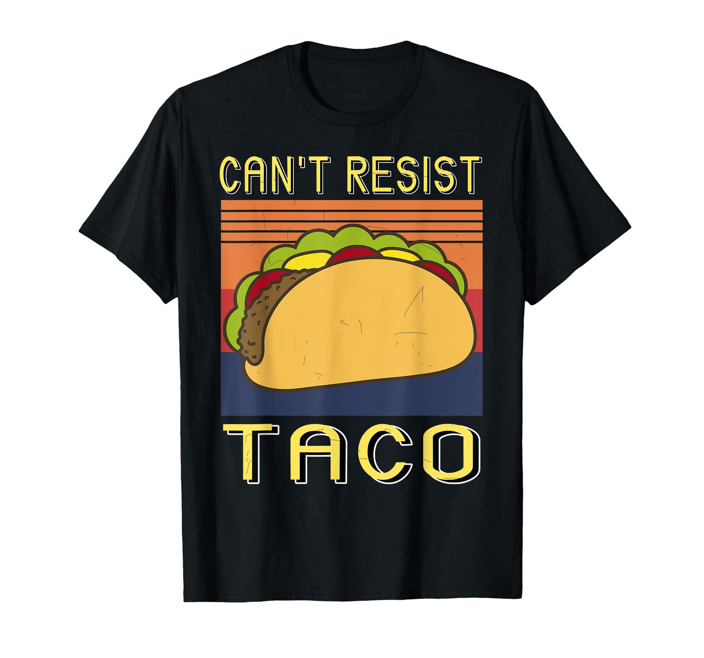 Can't Resist Taco Funny Foodie Retro Humor T-Shirt
