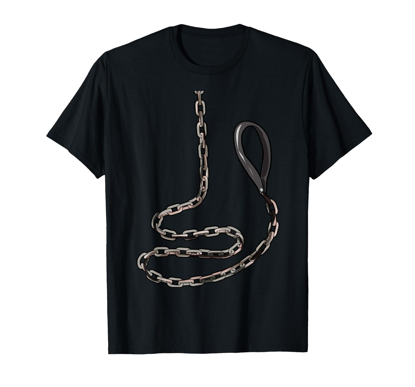 BDSM Collar Leash T-Shirt | Naughty Kinky Sub Slave Devotion T-Shirt