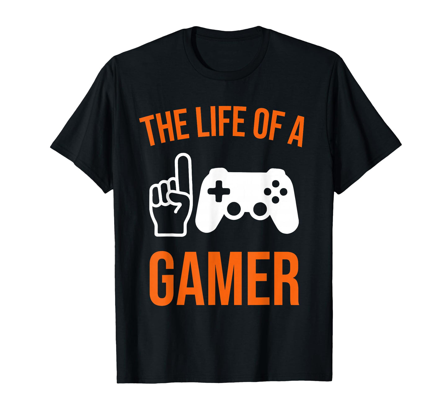 Halloween Skeleton Life of A Gamer Pumpkin Video Game Spooky T-Shirt
