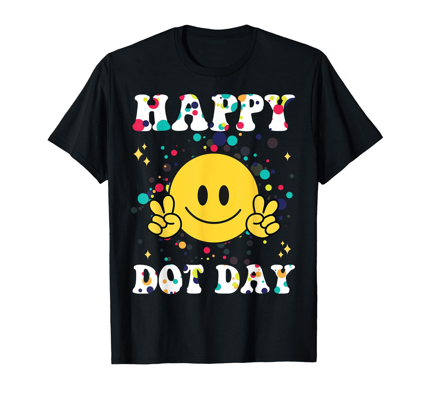 Happy Dot Day Kids Men Polka Dots Kids Boys Girls Groovy T-Shirt