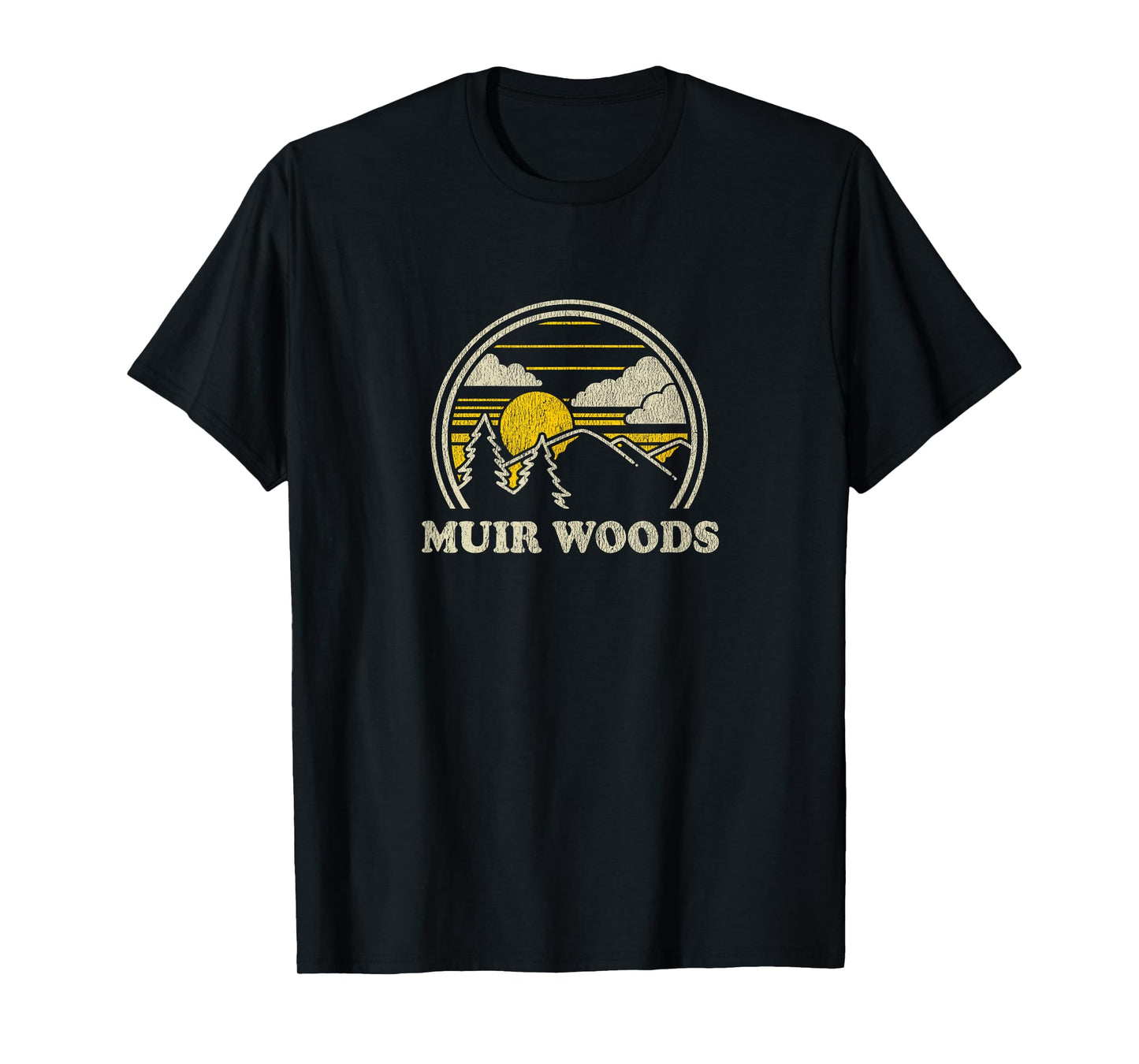 Muir Woods California CA T Shirt Vintage Hiking Mountains T-Shirt