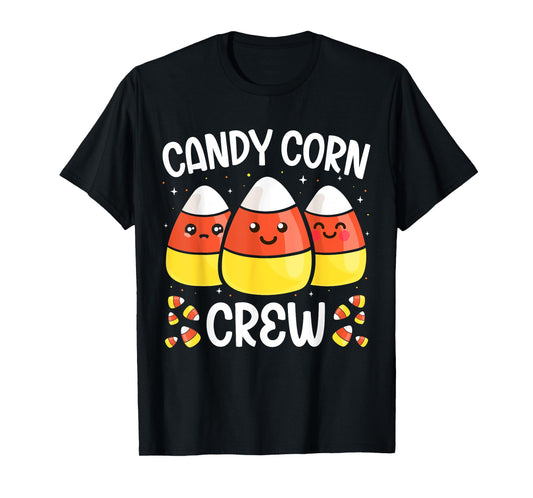 Candy Corn Crew Halloween Costume Men Women Friends T-Shirt