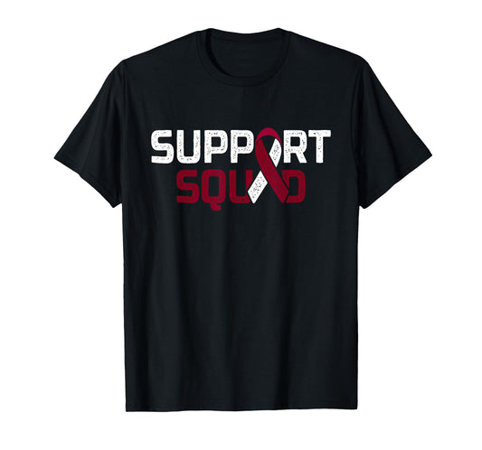 Support Squad - Throat Oral Head & Neck Cancer Awareness T-Shirt