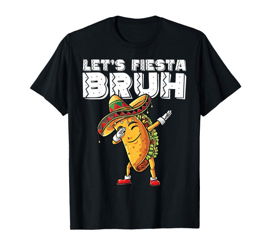 Dabbing Tacos Bruh Cinco De Mayo Fiesta Mexican Boy Teen Kid T-Shirt
