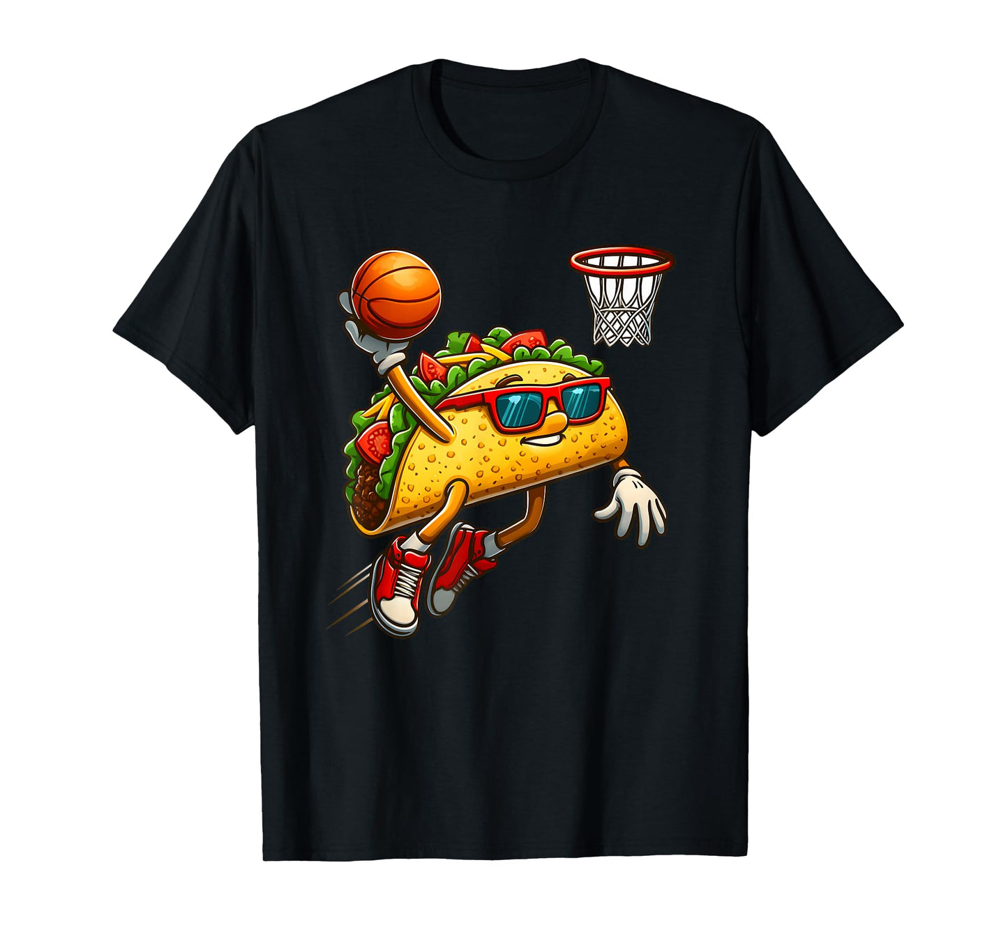 Slam Dunk Fiesta - Basketball Taco Fun T-Shirt