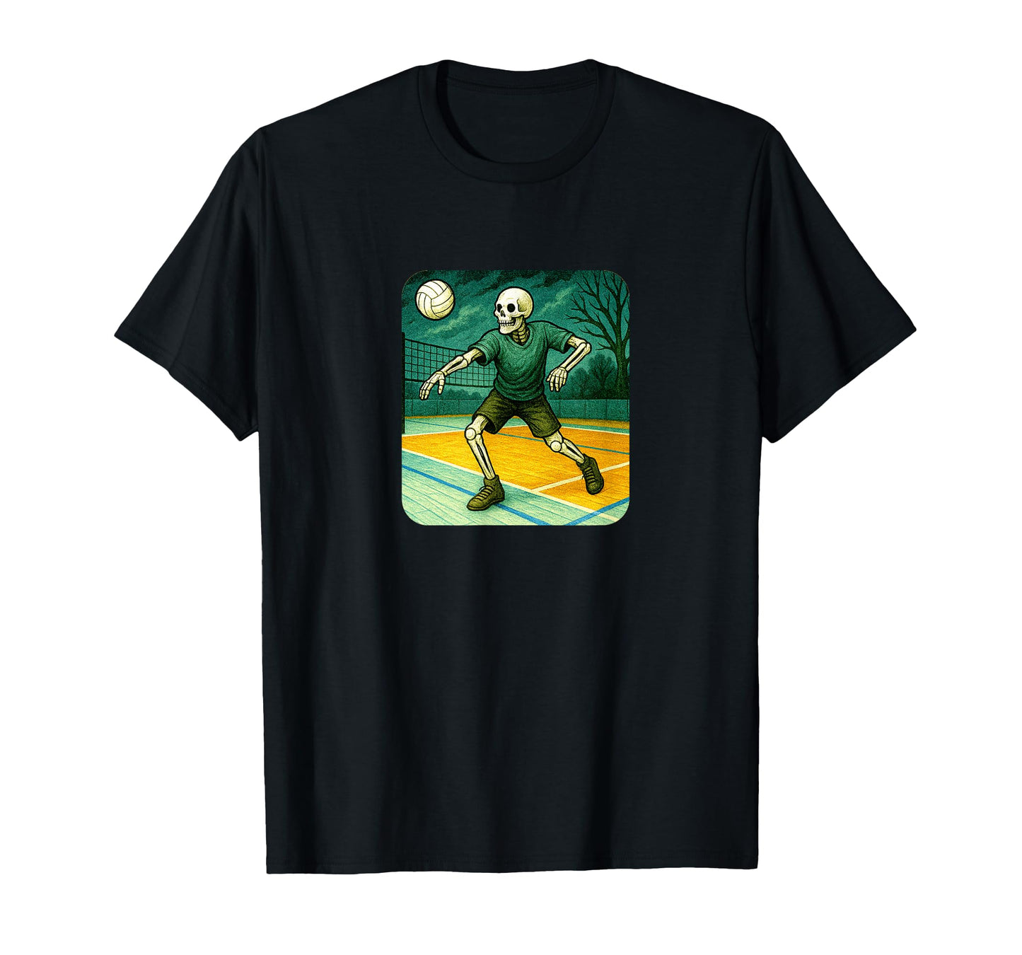 Skeleton Volleyball Player T-Shirt