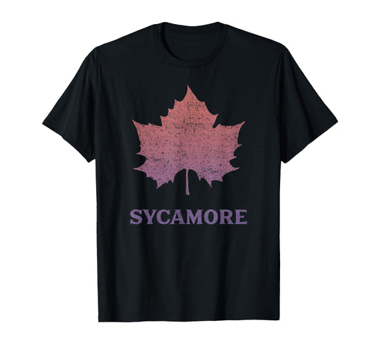Arborist Vintage Sycamore Tree Leaf Nature Lover Arboretum T-Shirt