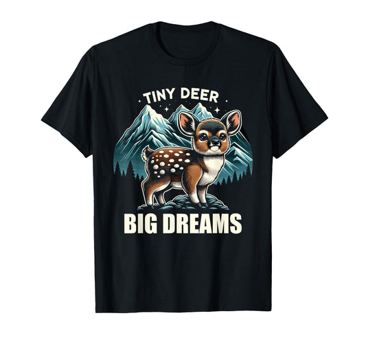 Cute Pudu Deer South America cartoon deer nature gift T-Shirt