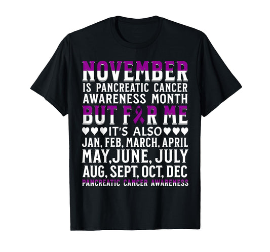 Support Squad Pancreatic Cancer Awareness Products Gifts T-Shirt