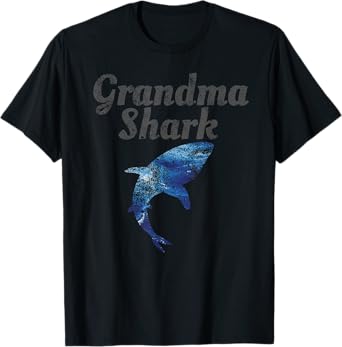Vintage Grandma Shark Shirt - Matching Family Shark Gift T-Shirt