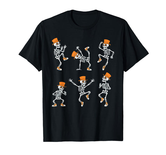 Dancing Skeletons Dance Challenge Halloween T-Shirt