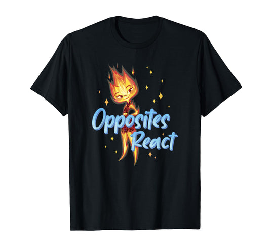 Disney Pixar Elemental Opposites React Ember Poster T-Shirt