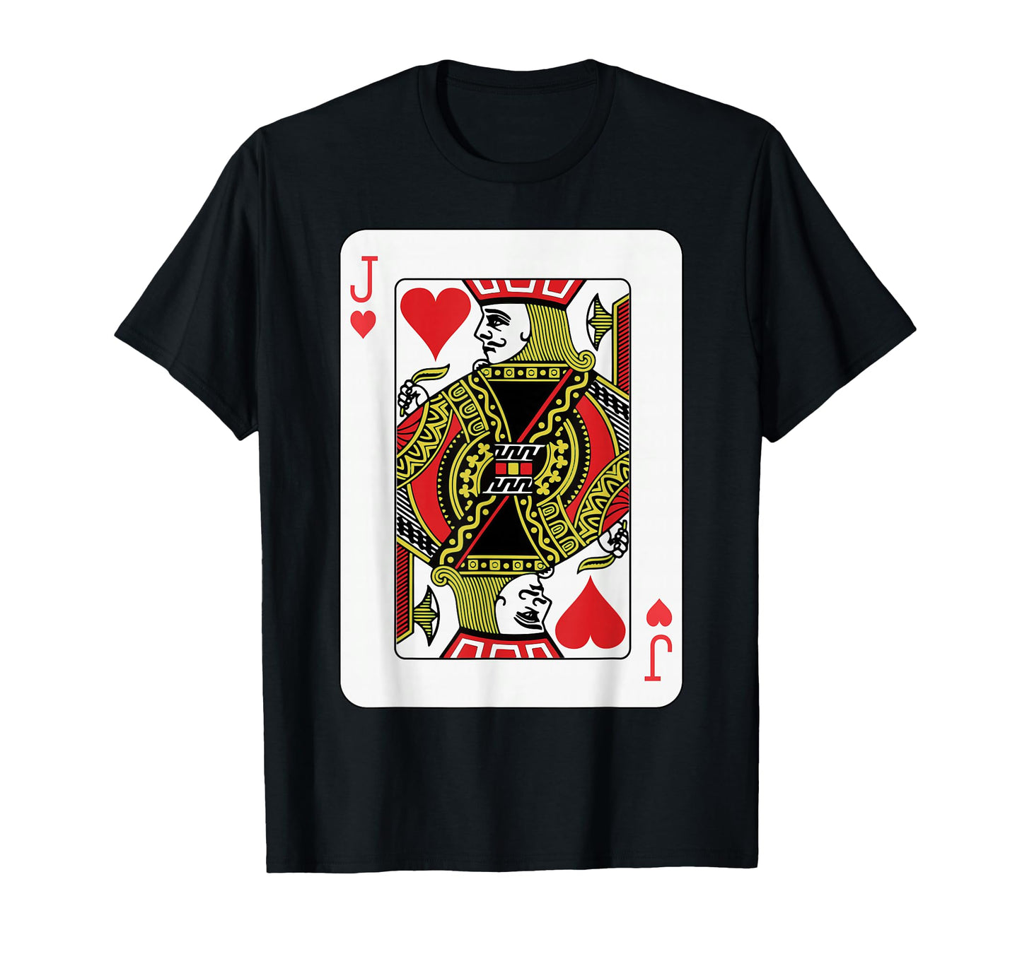 Jack of Hearts Playing Card Poker T-Shirt