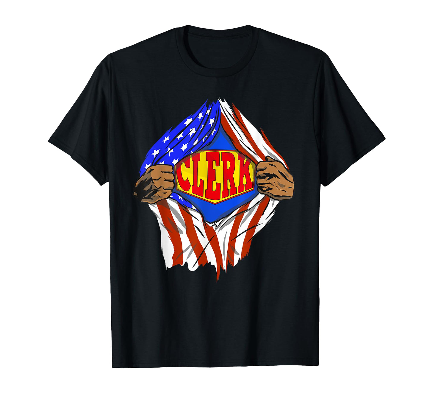Funny Super Clerk Hero Job T-Shirt