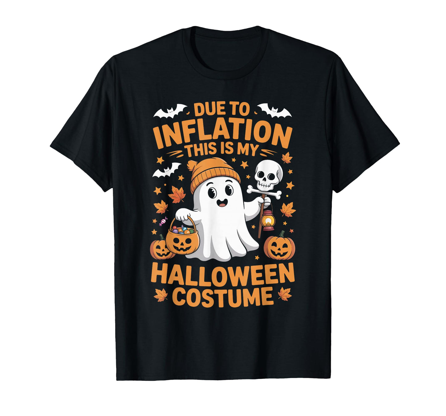 Due to Inflation This is My Funny Ghost Halloween Costume T-Shirt