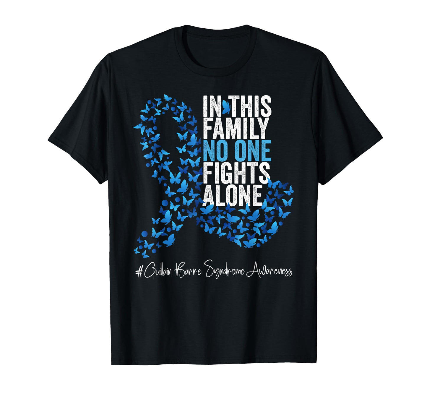 Guillain Barre Syndrome Awareness Month Blue Ribbon T-Shirt