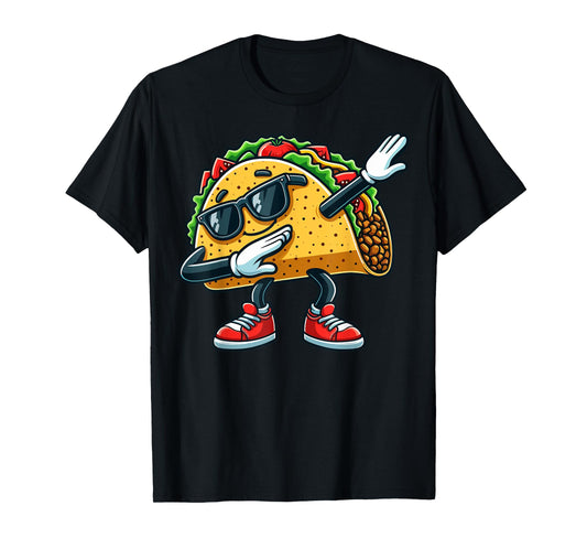 Dabbing Taco Cinco de Mayo - Funny Mexican Food Dab T-Shirt