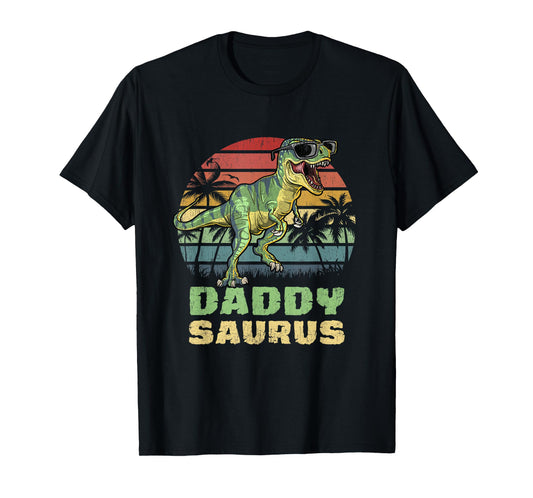 Daddysaurus T Rex Dinosaur Daddy Saurus Family Matching T-Shirt